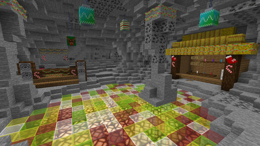 The secret elf hideout underneath Santa's workshop